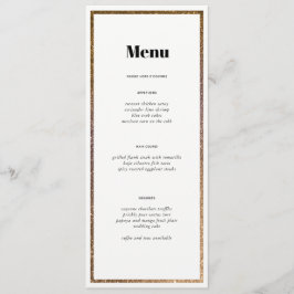 Gouden Glitter Lijst Tafelnummer Aangepast menu