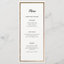 Gouden Glitter Lijst Tafelnummer Aangepast menu