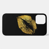 Gouden Glitter Lippen #2 Case-Mate iPhone Case (Achterkant (horizontaal))