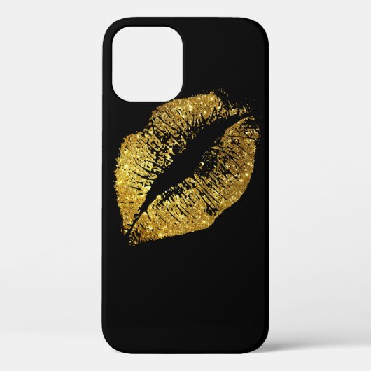 Gouden Glitter Lippen #2 Case-Mate iPhone Case (Achterkant)