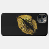 Gouden Glitter Lippen Case-Mate iPhone Case (Achterkant (horizontaal))
