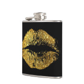 Gouden Glitter Lippen Heupfles (Links)