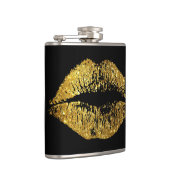Gouden Glitter Lippen Heupfles (Rechts)