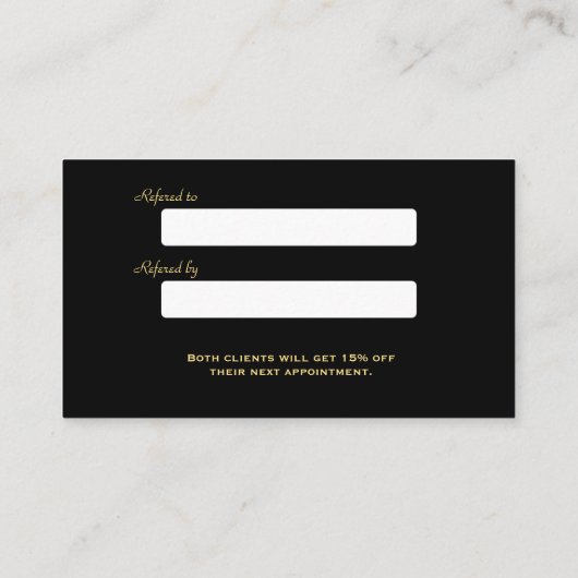 Gouden Glitter Lippen Make-up Artiest Verwijzing (Achterkant)