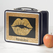 Gouden Glitter Lips Sparkle Trendy Personaliseer (In situ)