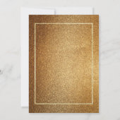 Gouden Glitter Lis en Bier Kaart (Achterkant)