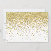 Gouden Glitter Little Star Baby shower Kaart (Achterkant)