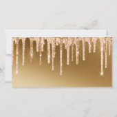 Gouden Glitter Logo Script Zakelijk Cadeaubon (Achterkant)