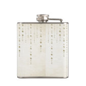 Gouden Glitter Look Bruidsmeisje Flask Heupfles (Achterkant)