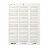 Gouden Glitter Look Bruiloft Adresetiketten Etiket (Full Sheet)
