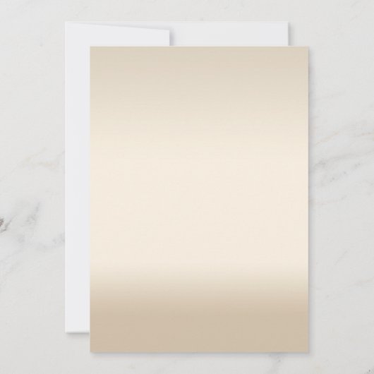 Gouden Glitter look bruiloft uitnodigingen (Achterkant)