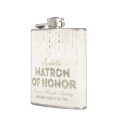 Gouden Glitter Look Matron of Honor Flask Heupfles (Links)