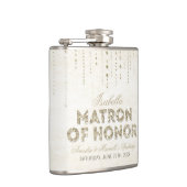 Gouden Glitter Look Matron of Honor Flask Heupfles (Rechts)