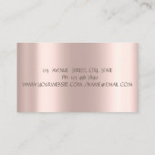 Gouden Glitter Lotus Kleurrijke Holografische Inkt Visitekaartje (Achterkant)