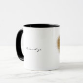 Gouden Glitter LOVE Hart Aangepaste Koffiebeker Mok (Voorkant links)