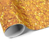 Gouden Glitter Luipaard Print Cadeaupapier (Rol Hoek)