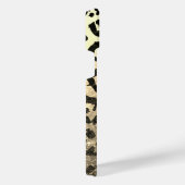 Gouden Glitter Luipaard Print iPhone Hoesje (Rechterkant)