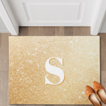Gouden Glitter Luxe Gepersonaliseerde Monogram Deu