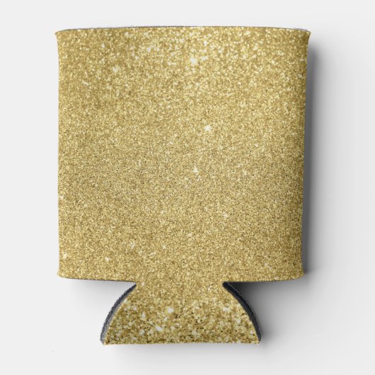 Gouden glitter, luxe, sprankelende achtergrond. blikjeskoeler (Voorkant)