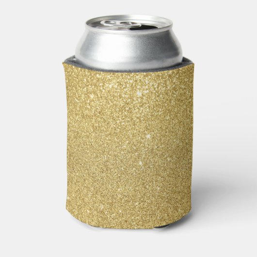 Gouden glitter, luxe, sprankelende achtergrond. blikjeskoeler (Blikje Achterkant)