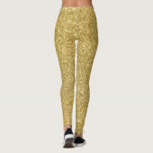 Gouden glitter, luxe, sprankelende achtergrond. leggings (Achterkant)