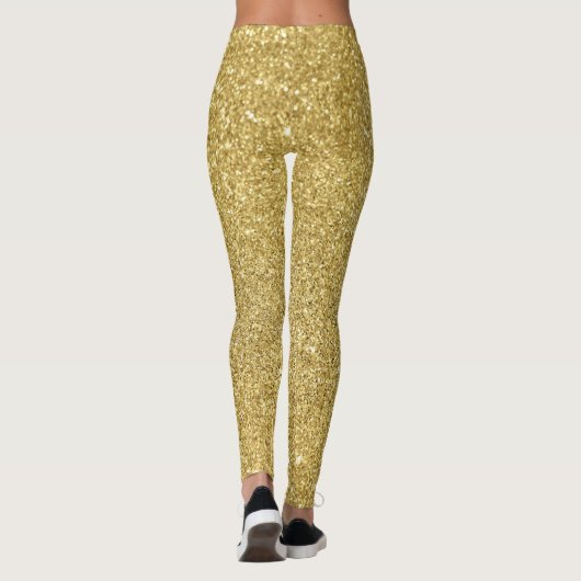 Gouden glitter, luxe, sprankelende achtergrond. leggings (Achterkant)