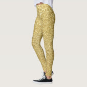 Gouden glitter, luxe, sprankelende achtergrond. leggings (Links)