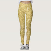 Gouden glitter, luxe, sprankelende achtergrond. leggings (Voorkant)