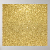 Gouden glitter, luxe, sprankelende achtergrond. poster (Voorkant)