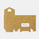 Gouden glitter luxe stijl bruiloft gunst doos bedankdoosjes (Uitgevouwen)