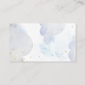 Gouden Glitter Maan Luier Raffle Informatiekaartje (Achterkant)