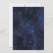 Gouden Glitter Maan Waterverf Ruimte Islamitische Kaart (Achterkant)