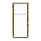 Gouden Glitter Make-up Artiest Haar Salon Rack Kaa Reclamekaart (Achterkant)