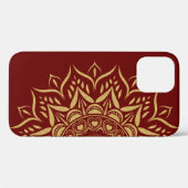 Gouden glitter mandala harten en wervelingen. Case-Mate iPhone case (Achterkant (horizontaal))