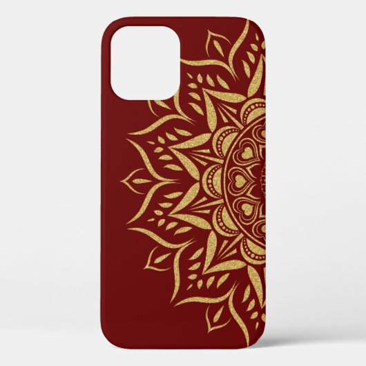 Gouden glitter mandala harten en wervelingen. Case-Mate iPhone case (Achterkant)