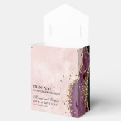 Gouden Glitter Marmeren Agaat 50ste Jubileum Bedankdoosjes (Geopend)