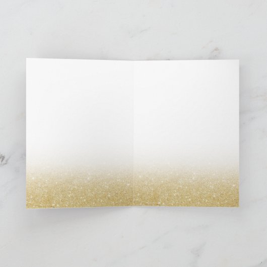 Gouden glitter marmeren stethoscoop verpleegkundig kaart (Binnen)
