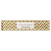 Gouden glitter met monogram naambordje (Voorkant)