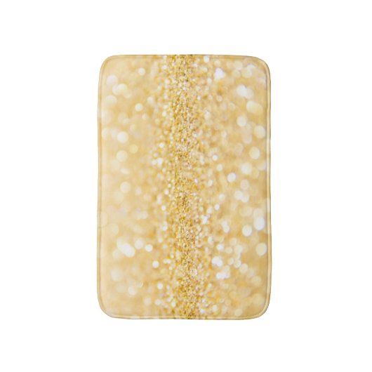 Gouden glitter met vonken badmat (Voorkant Verticaal)
