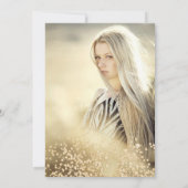 gouden glitter metalen foto tiara Quinceañera Kaart (Achterkant)