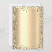 Gouden Glitter Metallic 50ste Huwelijksjubileum Kaart (Achterkant)