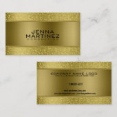 Gouden Glitter & Metallic Silver Mash Consulting Visitekaartje (Voorkant / Achterkant)