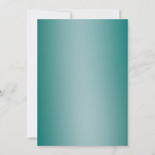 Gouden Glitter Metallic Turquoise Housewarming Par Kaart (Achterkant)
