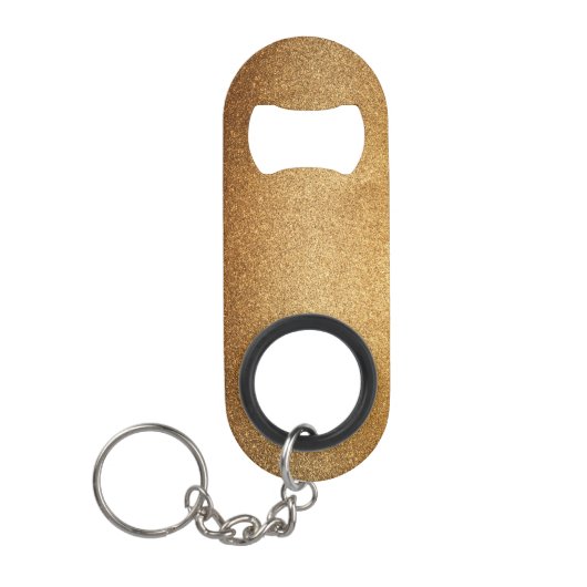 Gouden glitter mini flessenopener (Voorkant)