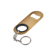 Gouden glitter mini flessenopener (Achterkant Gekanteld)