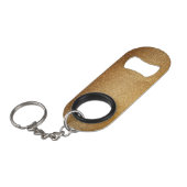 Gouden glitter mini flessenopener (Voorkant Gekanteld)