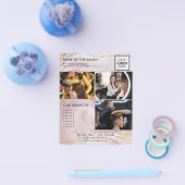 Gouden Glitter Minimalistische Marketing Flyer voo (Enkel)