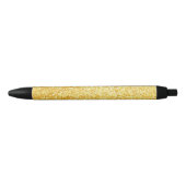 Gouden Glitter Modern Elegant Glanzende Sjabloon Z Zwarte Inkt Pen (Voorkant)