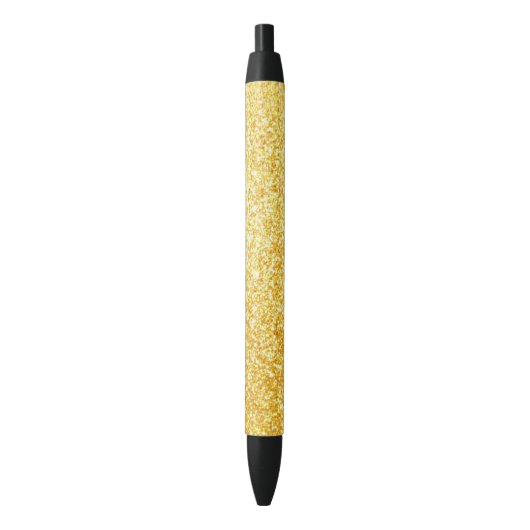Gouden Glitter Modern Elegant Glanzende Sjabloon Z Zwarte Inkt Pen (Voorkant Verticaal)