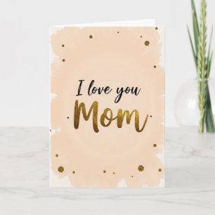 Gouden Glitter Moeder Kaart